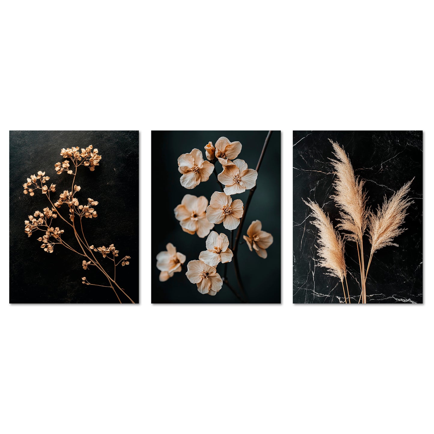 ARTFAVES® Poster Set - Dark Flowers 2