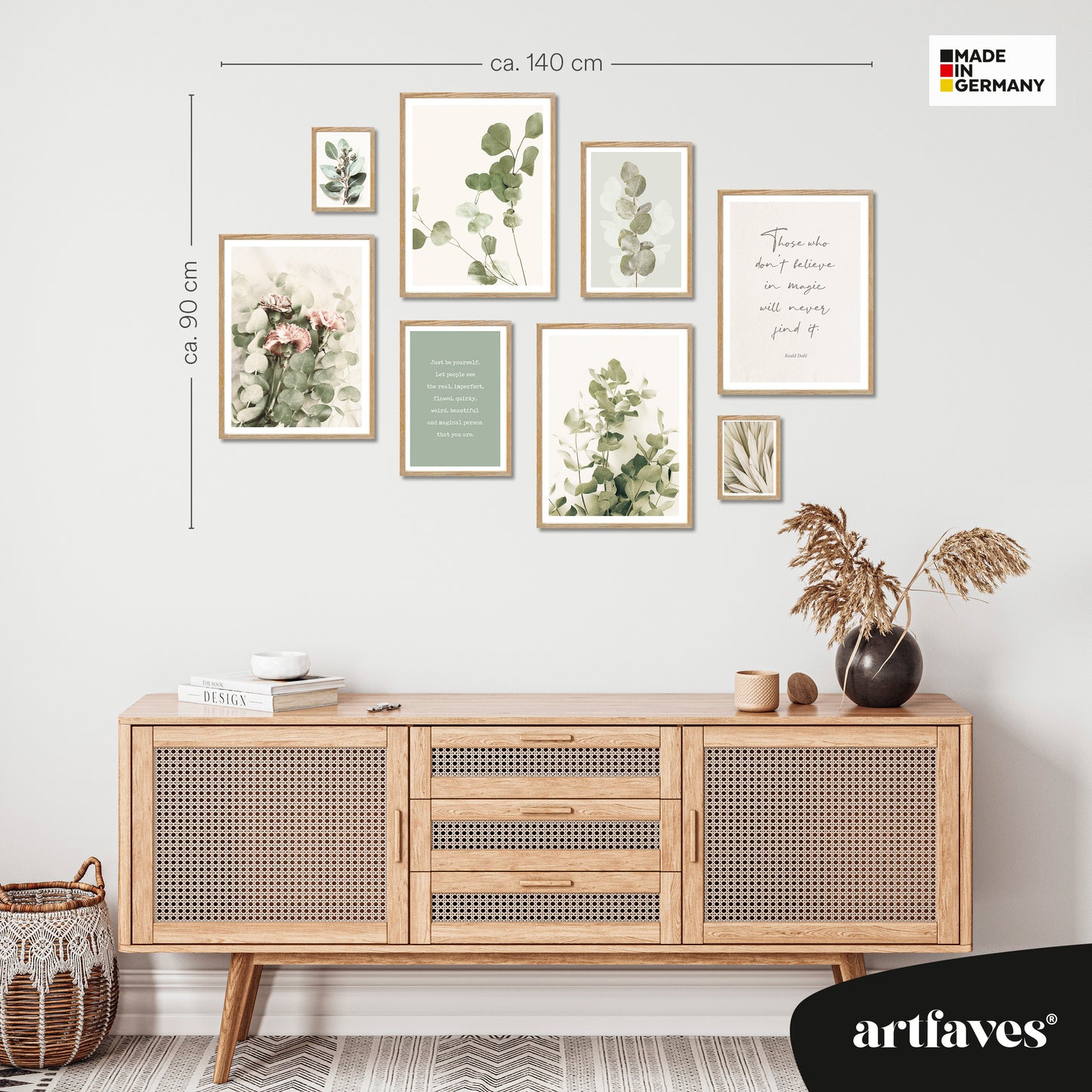 Poster Set - EUCALYPTUS I Deko Wandbilder pastell-grün