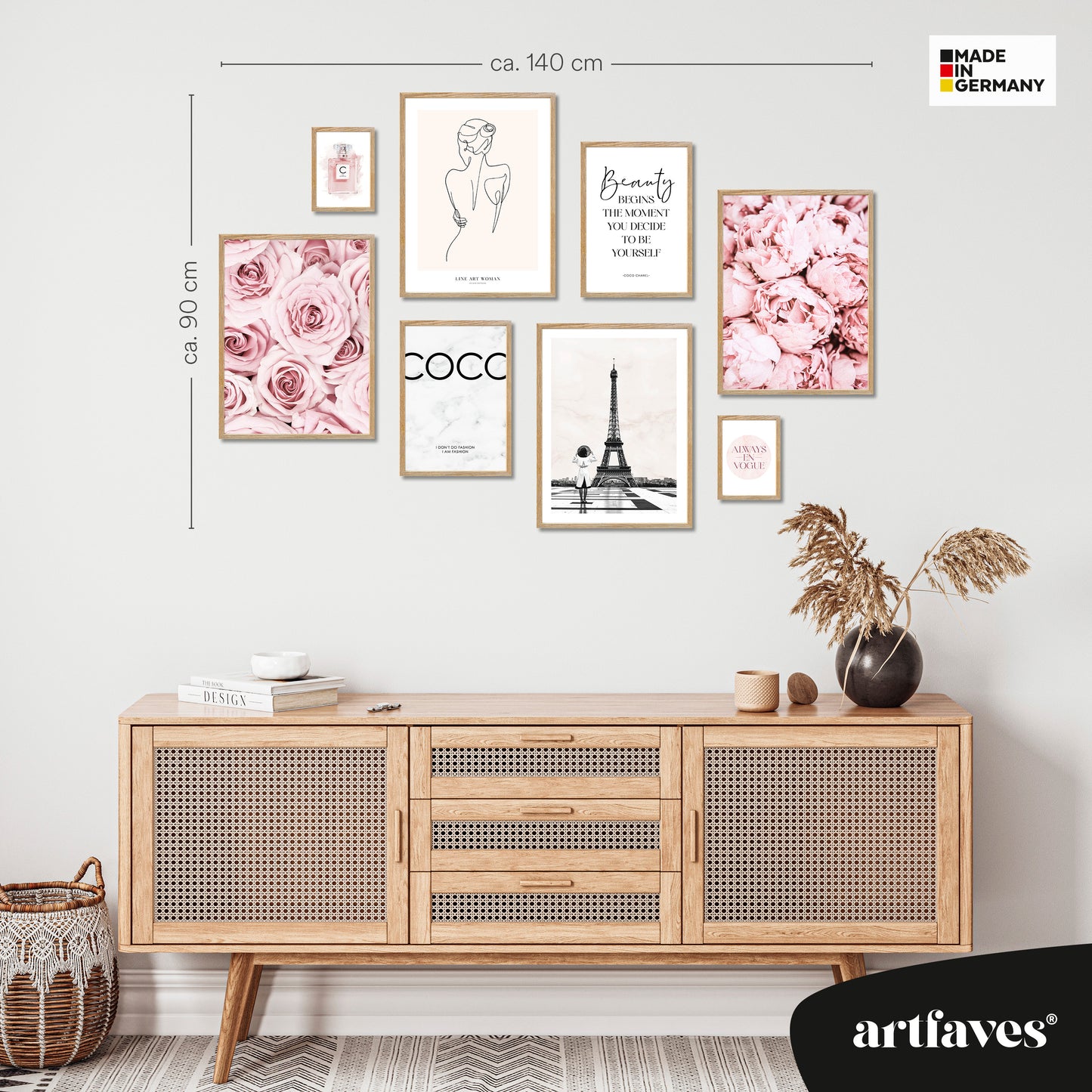ARTFAVES® Poster Set - COCO ROSE