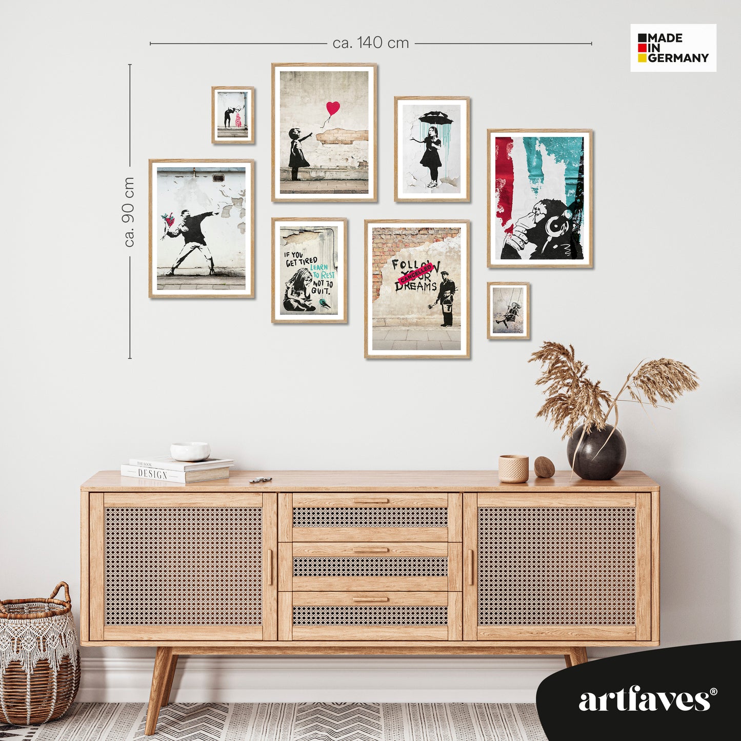 ARTFAVES® Poster Set - BANKSY STREET ART