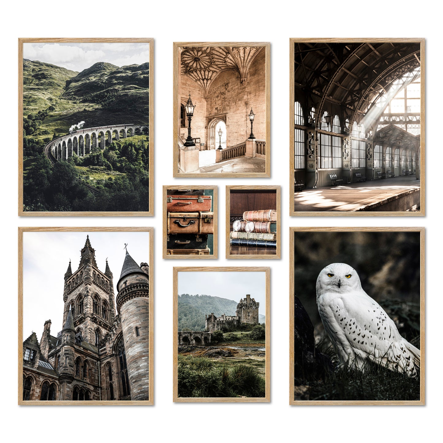 Poster Set - POTTERHEAD - Deko Wandbilder film, grün, harry potter, potterhead, schottland