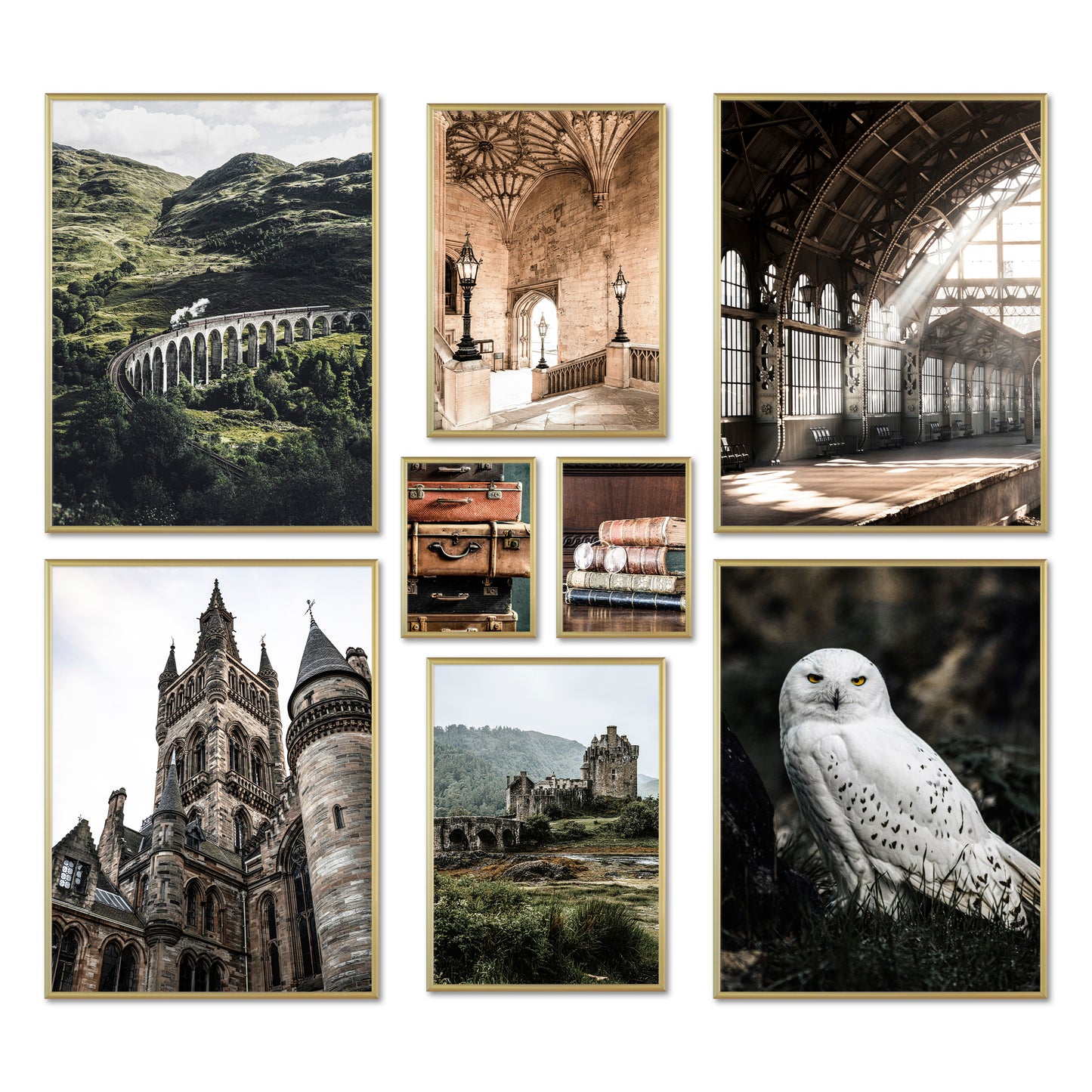 Poster Set - POTTERHEAD - Deko Wandbilder film, grün, harry potter, potterhead, schottland