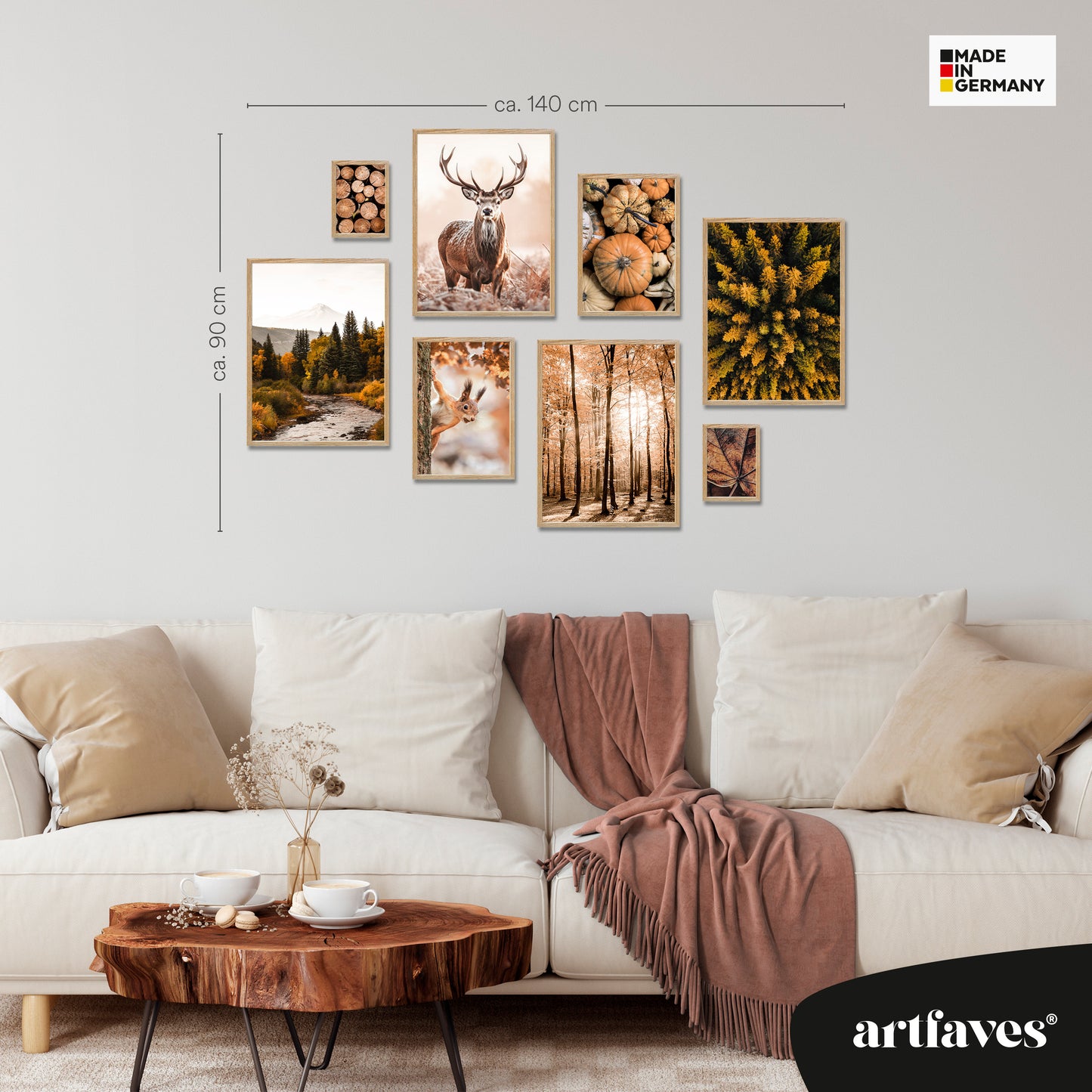 ARTFAVES® Poster Set - AUTUMN FOREST