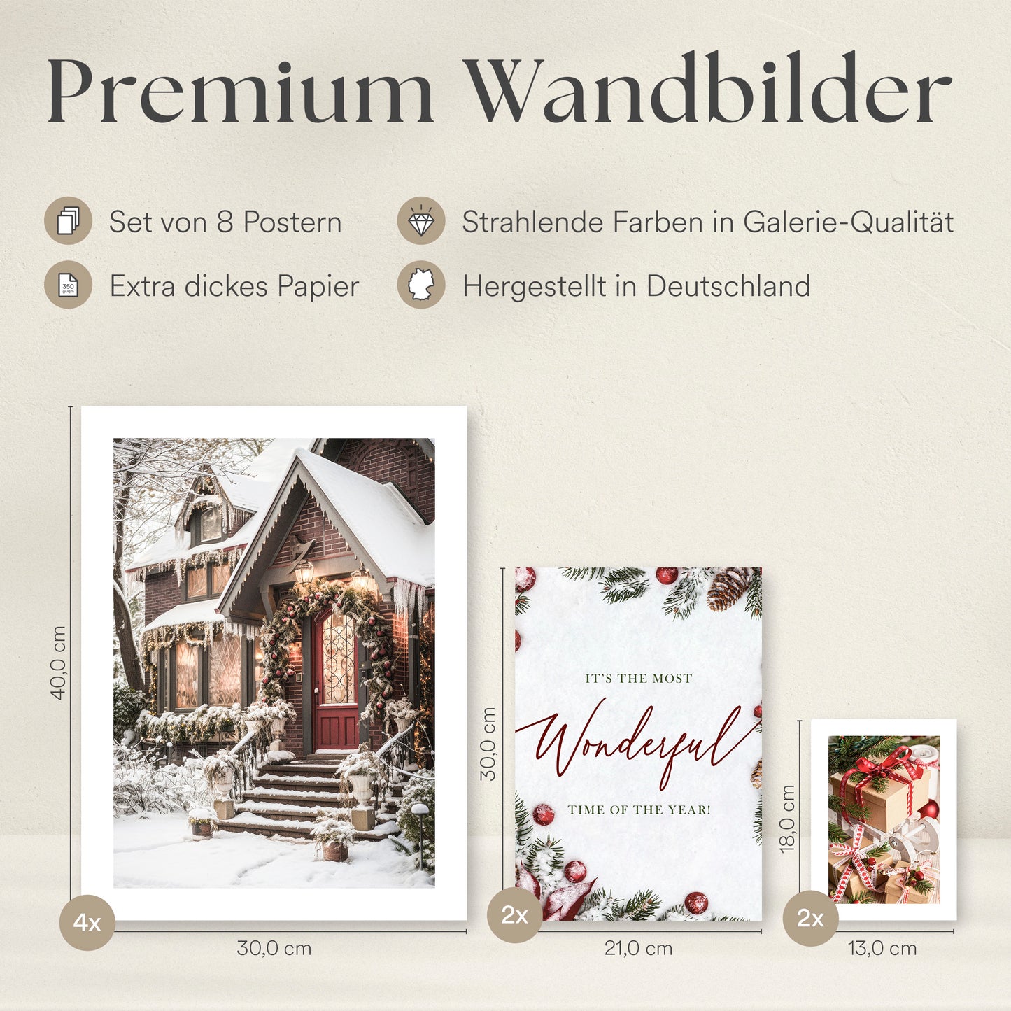 ARTFAVES® Poster Set - CHRISTMAS TIME