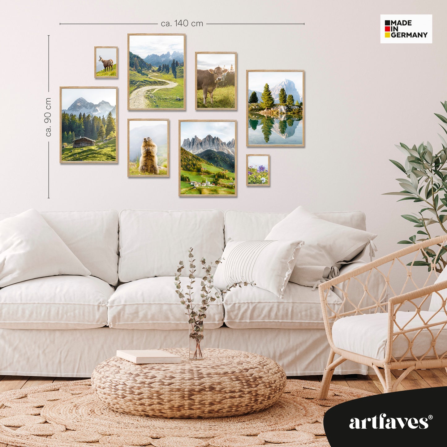 ARTFAVES® Poster Set - In den Bergen
