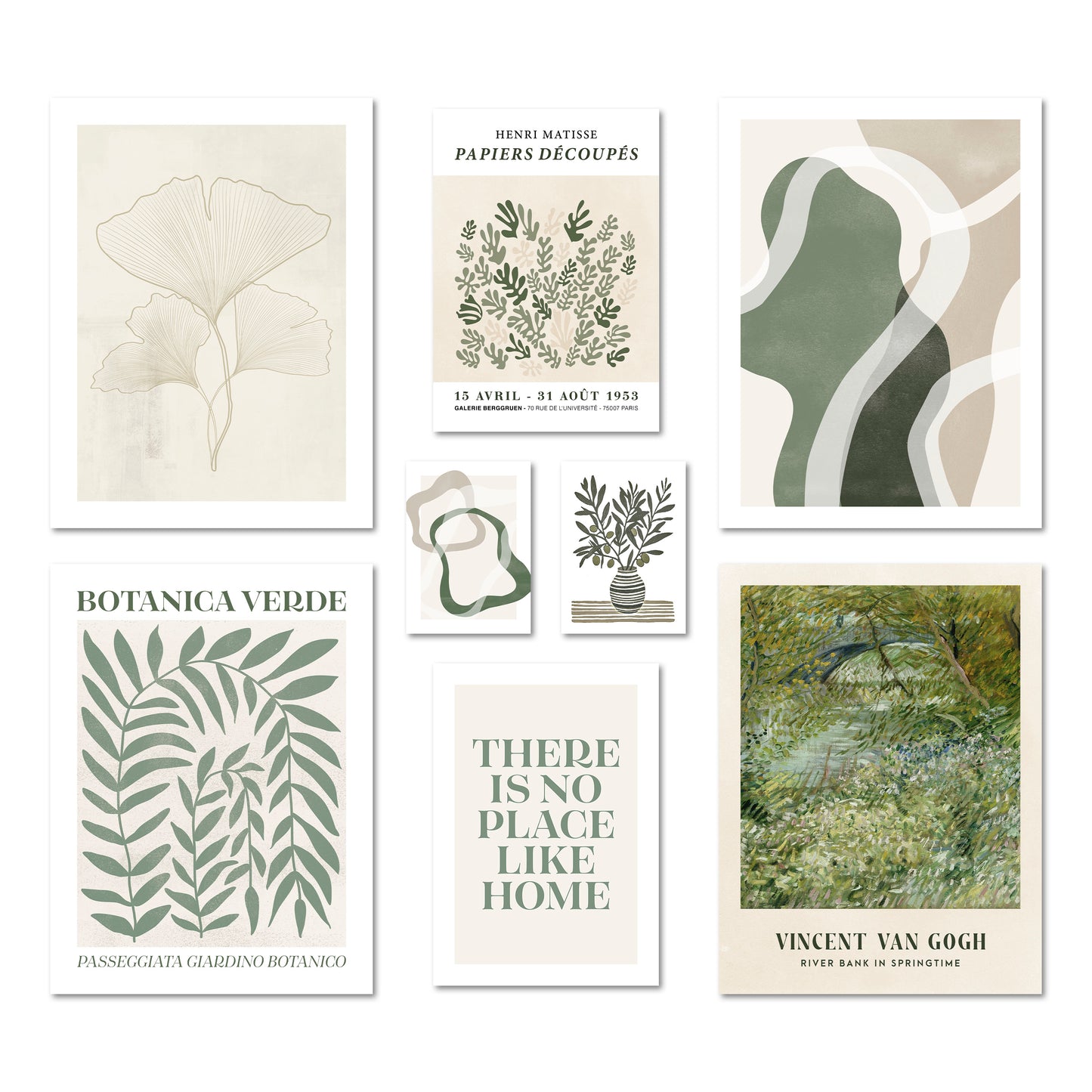ARTFAVES® Poster Set - Botanica Verde