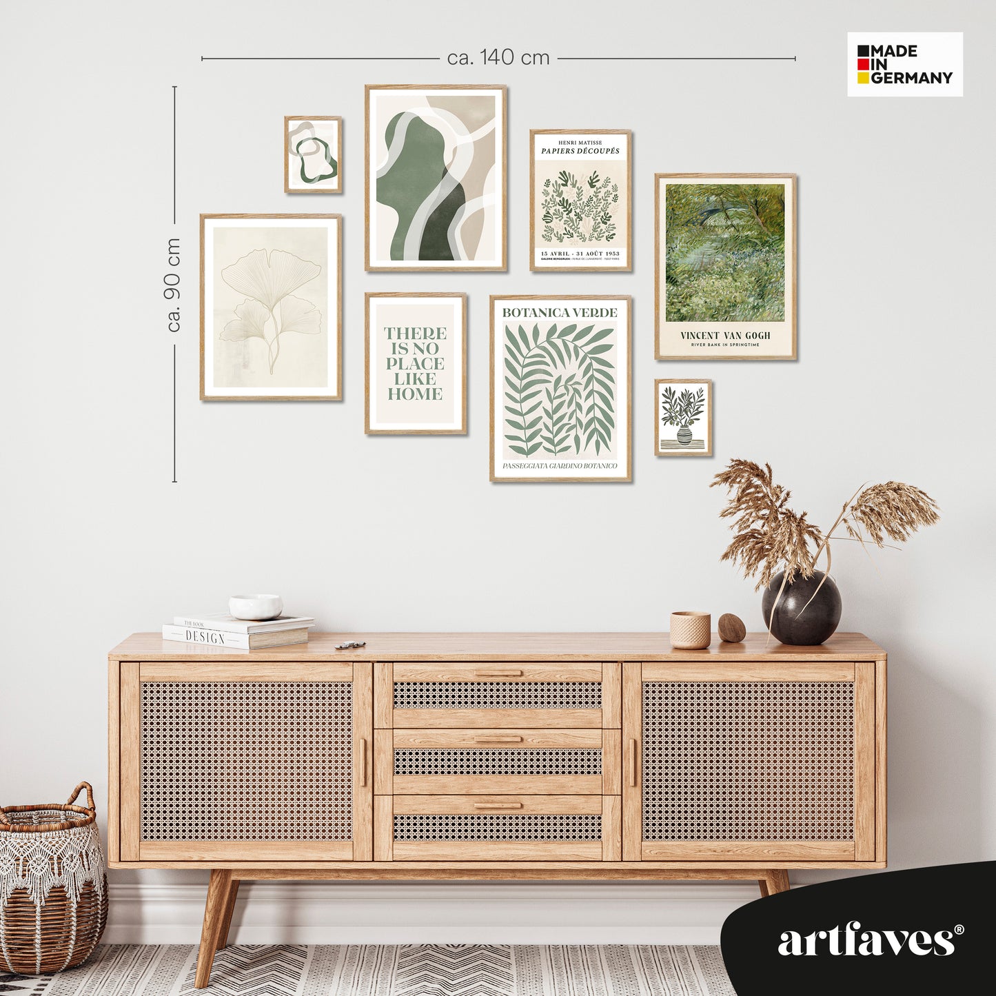 ARTFAVES® Poster Set - Botanica Verde