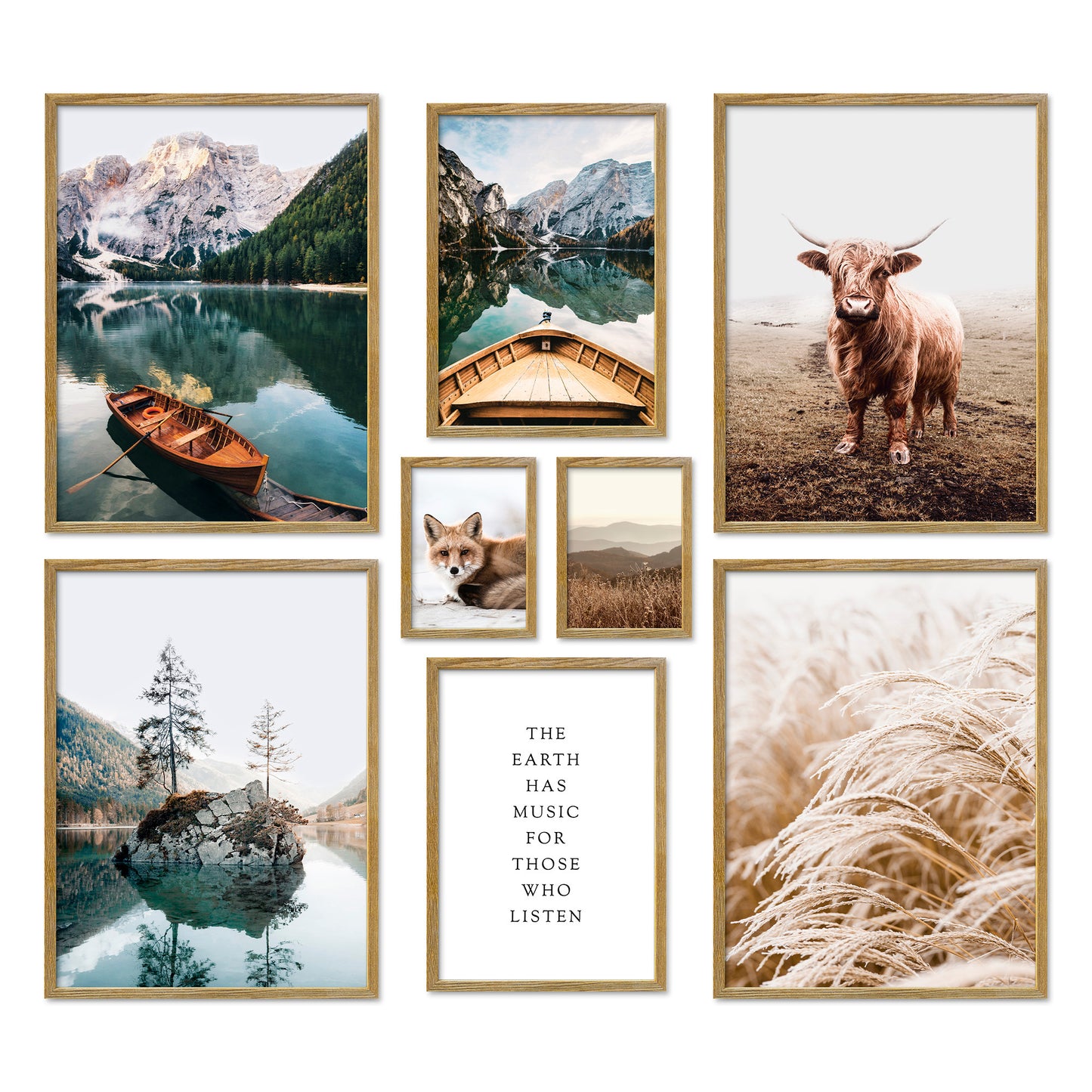 Poster Set Beautiful Earth I mehrteilige Bilderwand I Wandbilder Natur