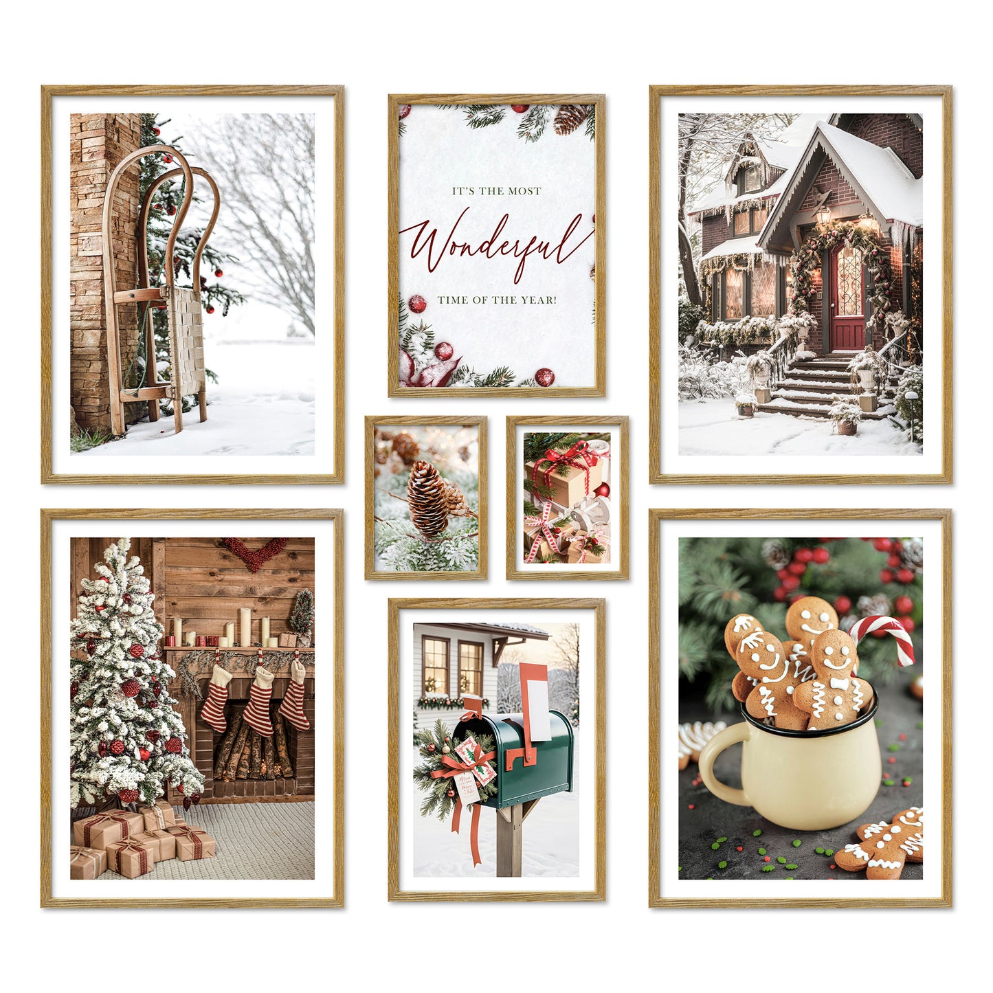 Poster Set - CHRISTMAS TIME I Christmas Decoration Wall Pictures