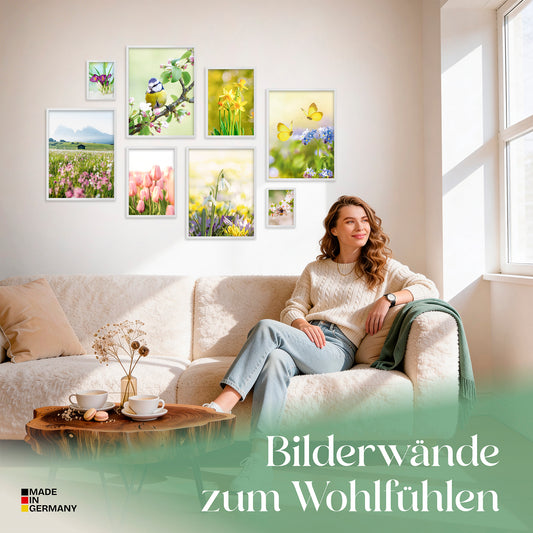 Poster Set Frühlingserwachen Bilderwand Wandbilder Frühling ARTFAVES