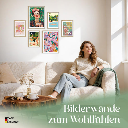 Poster Set Mixed Arts Bilderwand Wandbilder Abstrakte-Kunst ARTFAVES