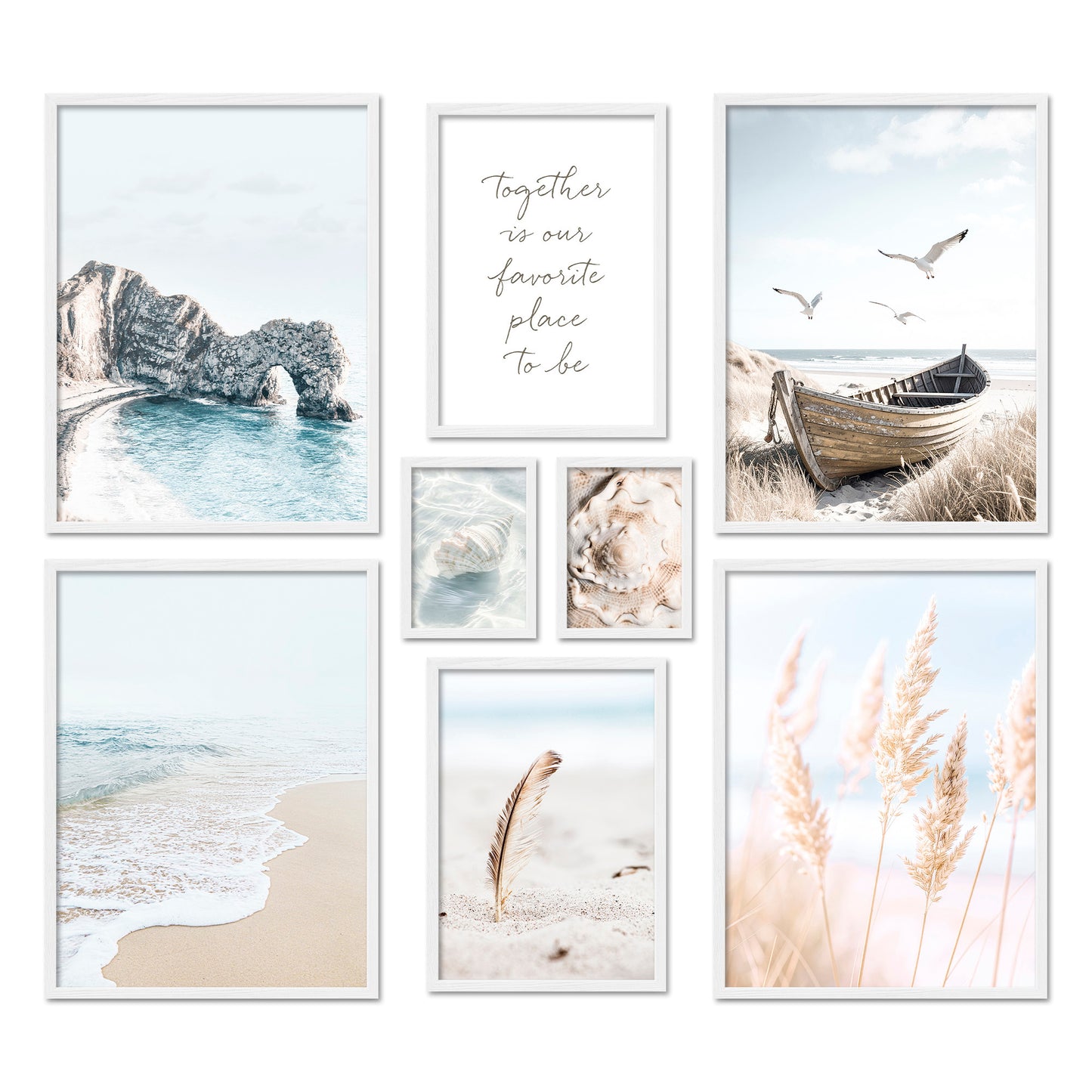 Poster Set North Sea Magic I mehrteilige Bilderwand I Wandbilder Maritim