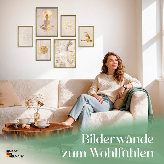 Poster Set Yoga Spirit Bilderwand Wandbilder Spirituell ARTFAVES