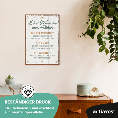 schild-mit-spruch-drei-wuensche-zum-glueck