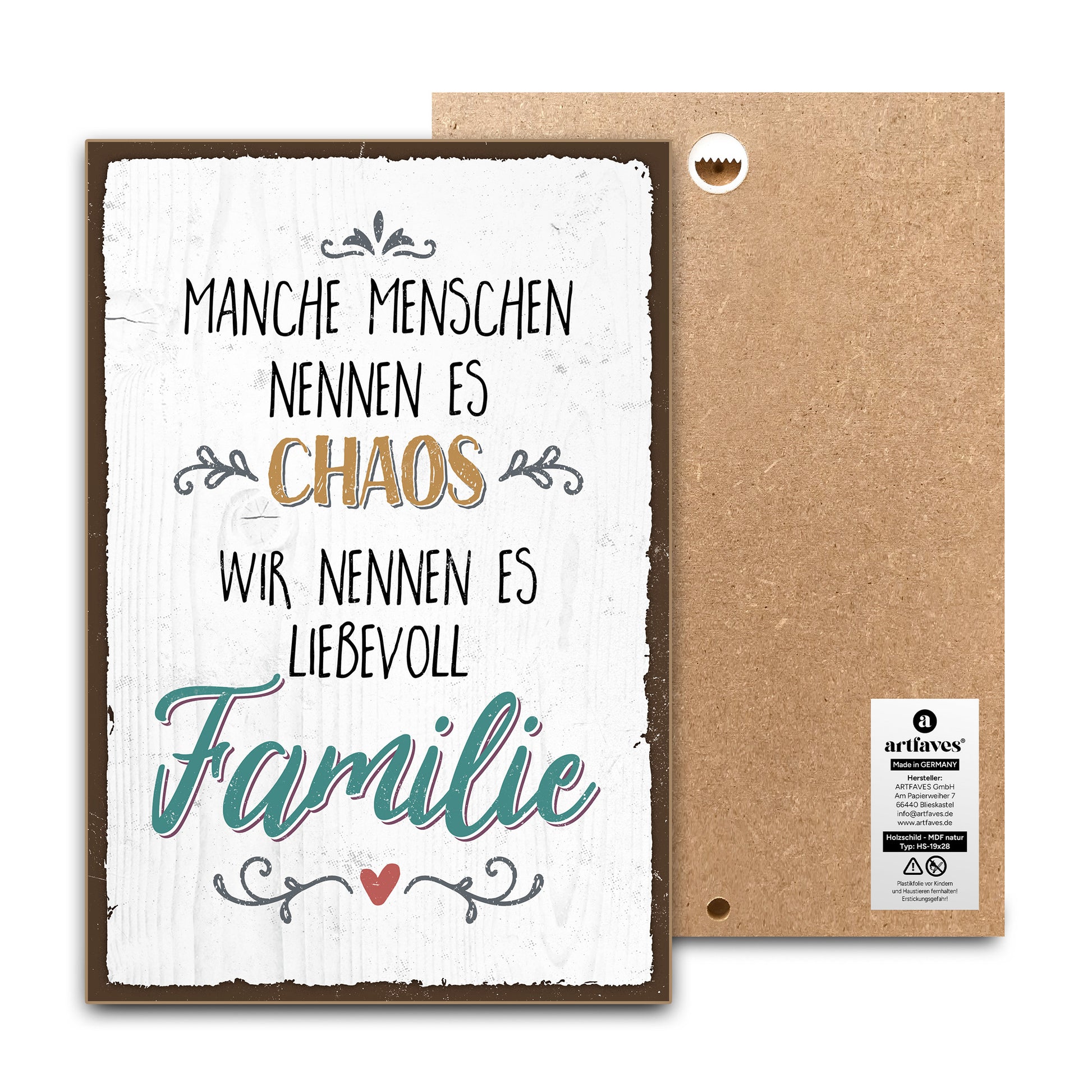 schild-mit-spruch-familie-&-chaos