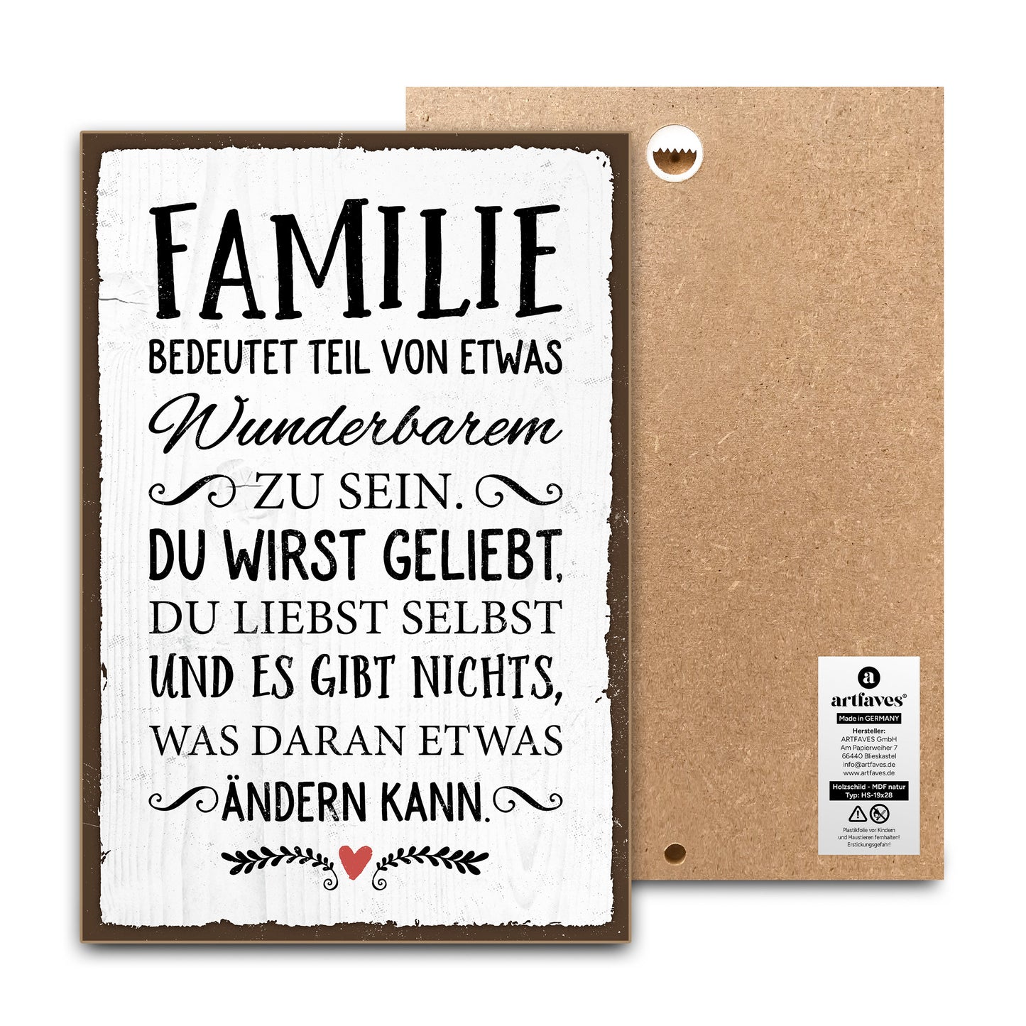 schild-mit-spruch-familie-ist-etwas-wunderbares