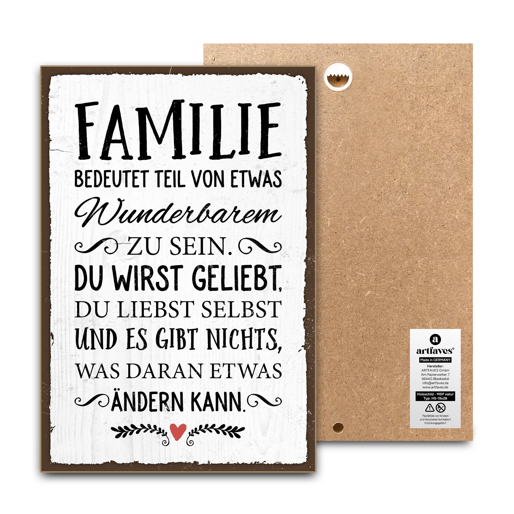 schild-mit-spruch-familie-ist-etwas-wunderbares