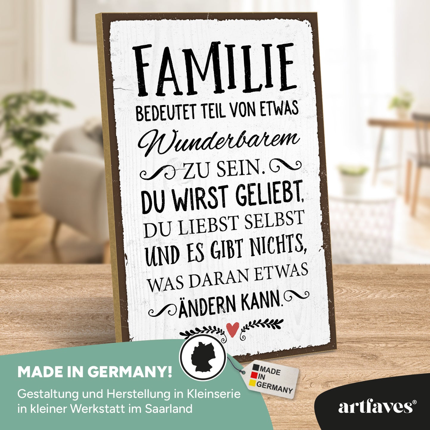 schild-mit-spruch-familie-ist-etwas-wunderbares