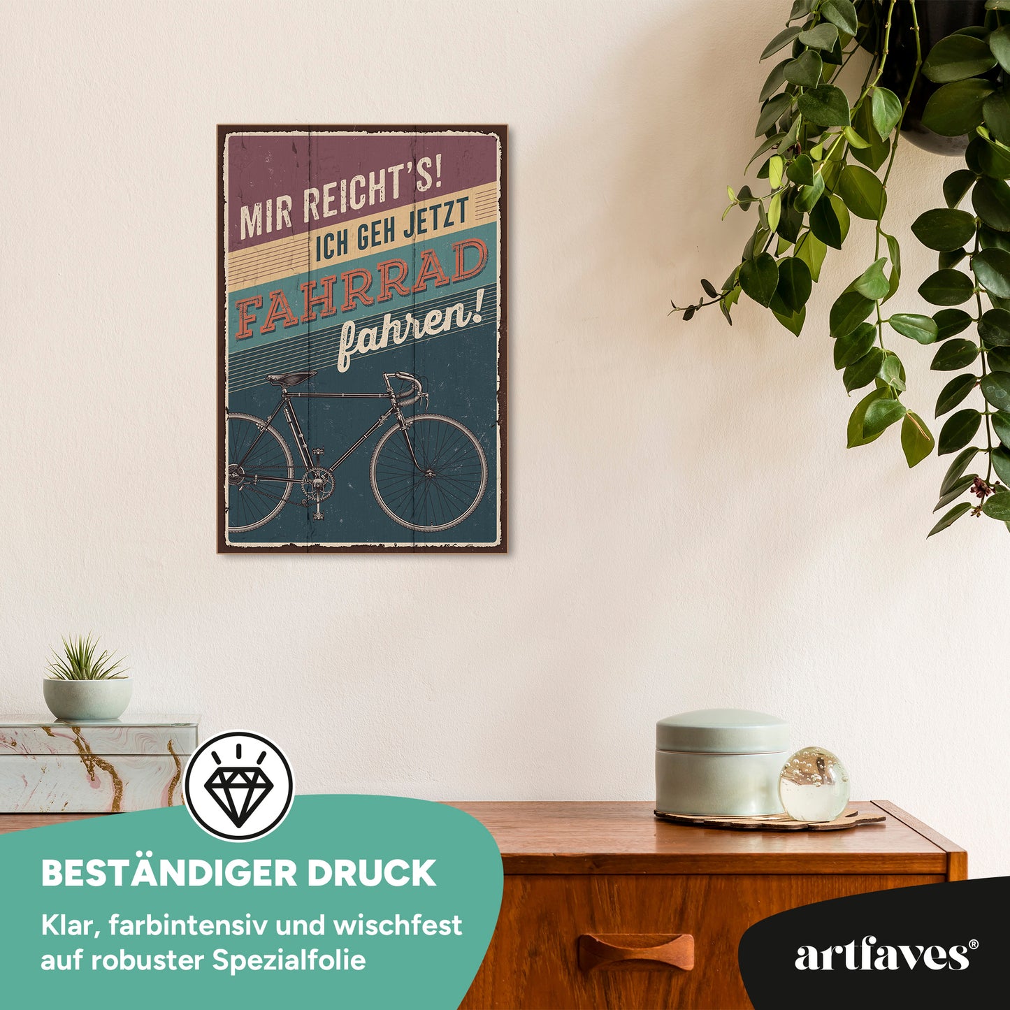 schild-mit-spruch-mir-reicht's-ich-geh'-fahrrad-fahren