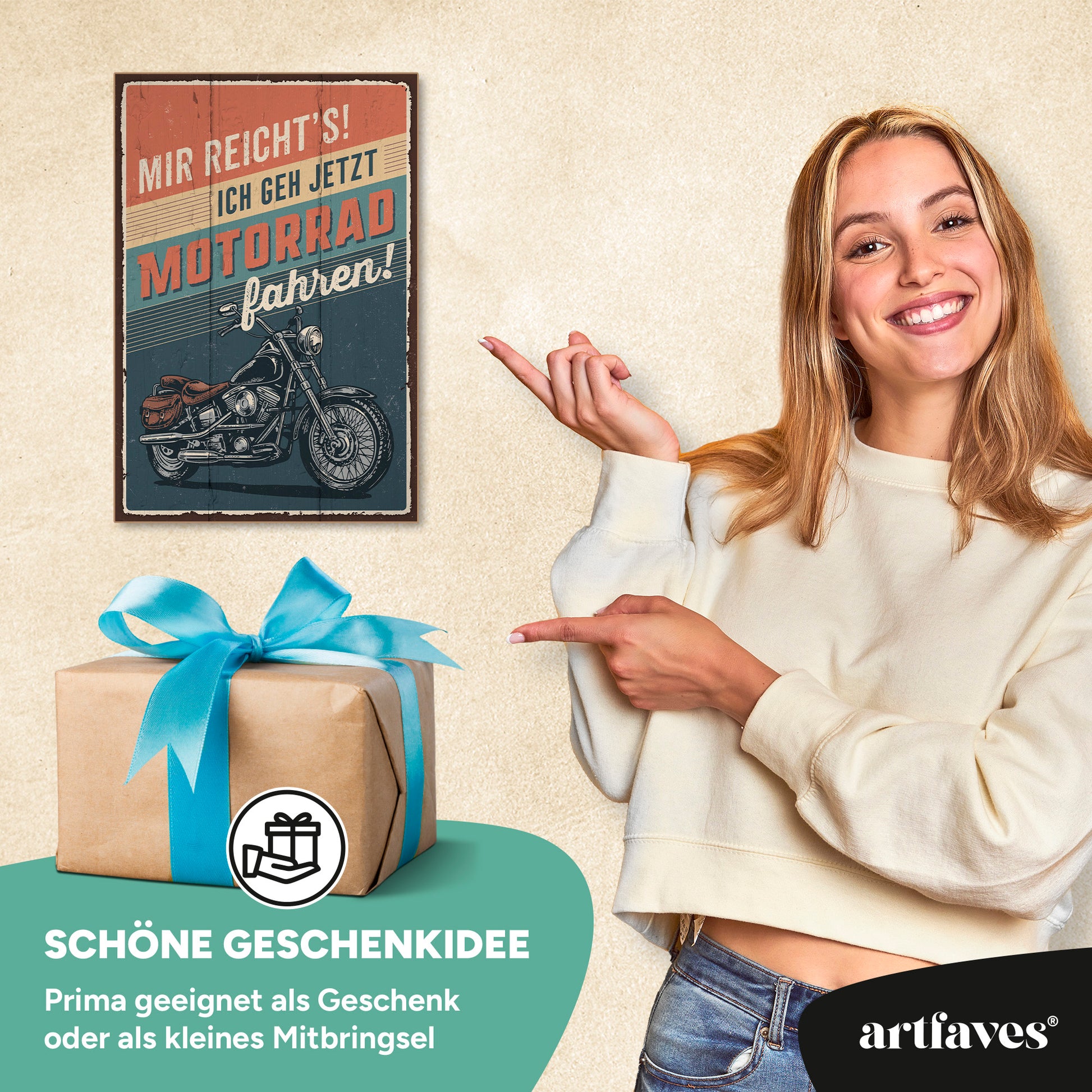 schild-mit-spruch-mir-reicht's-ich-geh'-motorrad-fahren