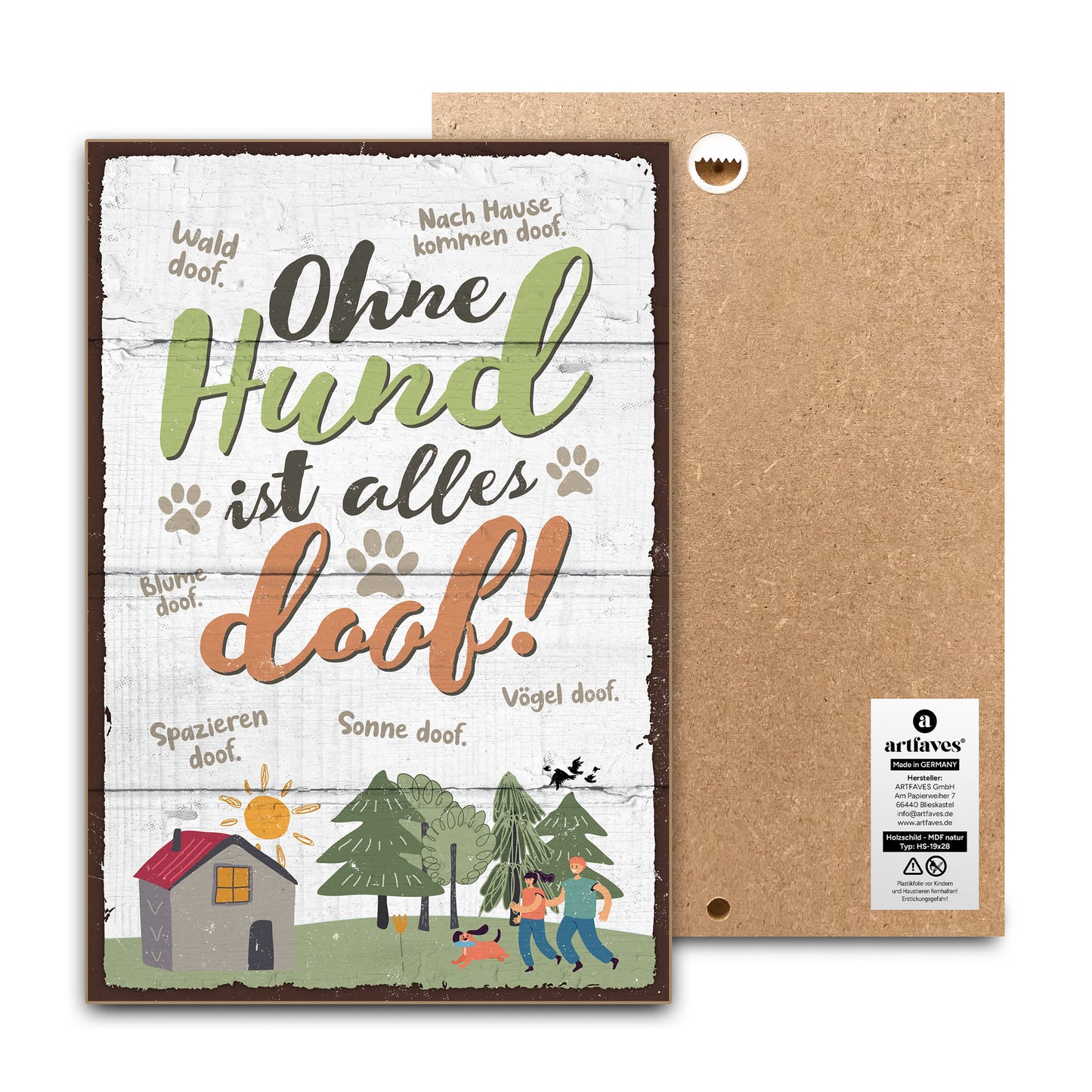 schild-mit-spruch-ohne-hund-ist-alles-doof