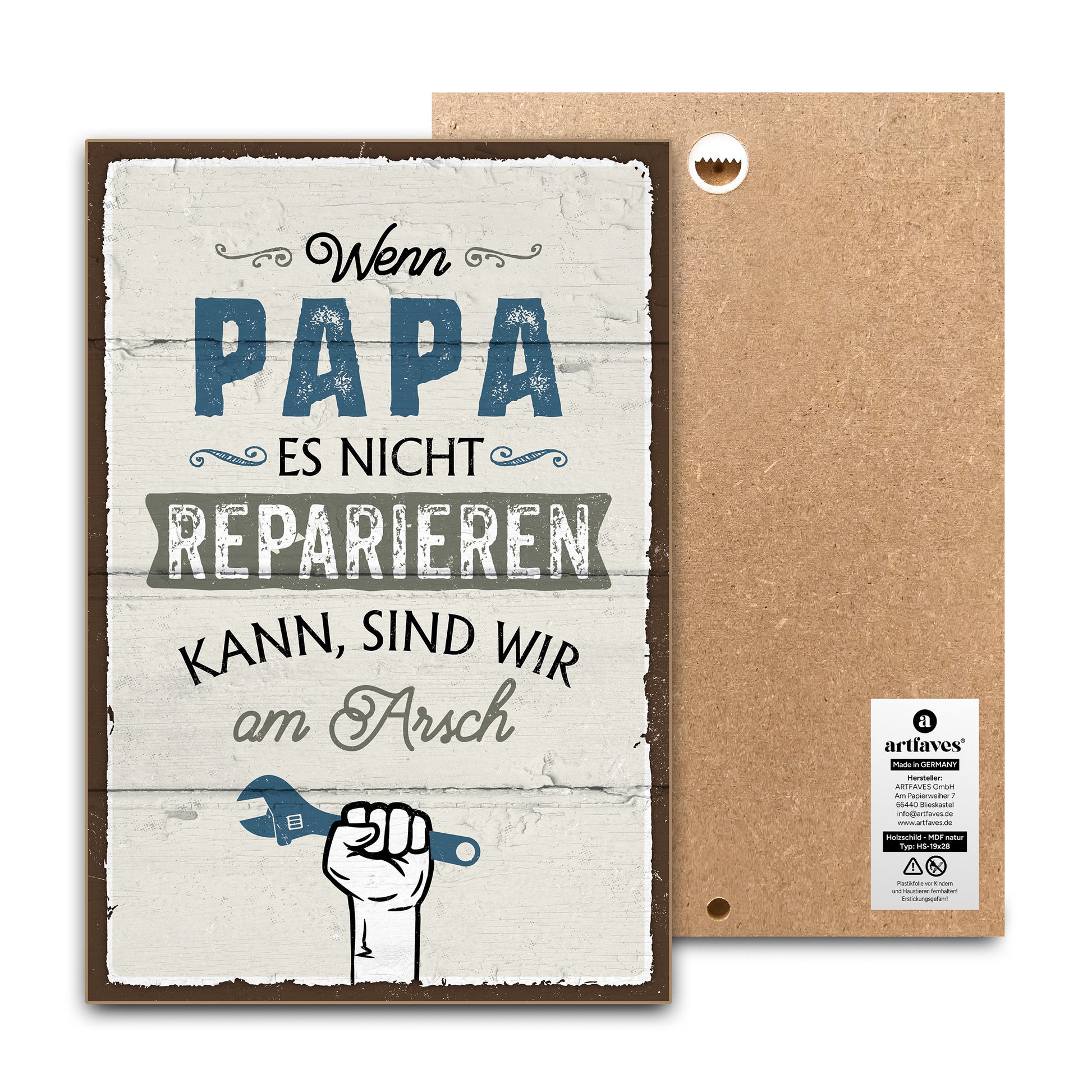 schild-mit-spruch-wenn-papa-es-nicht-reparieren-kann