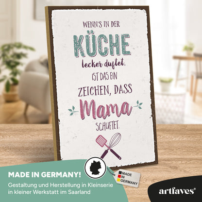 schild-mit-spruch-wenns-in-der-küche-lecker-duftet