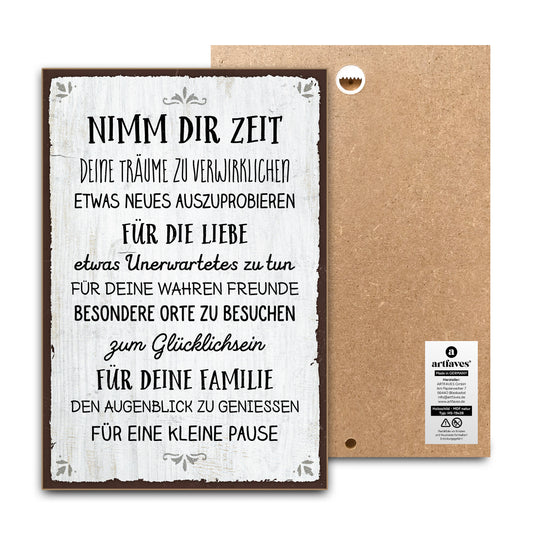 schild-mit-spruch-nimm-dir-zeit-deine-träume-zu-verwirklichen