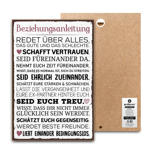 schild-mit-spruch-beziehungsanleitung
