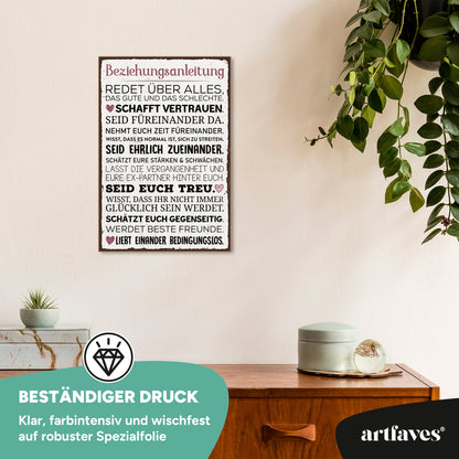 schild-mit-spruch-beziehungsanleitung