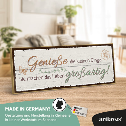 schild-mit-spruch-geniesse-die-kleinen-dinge