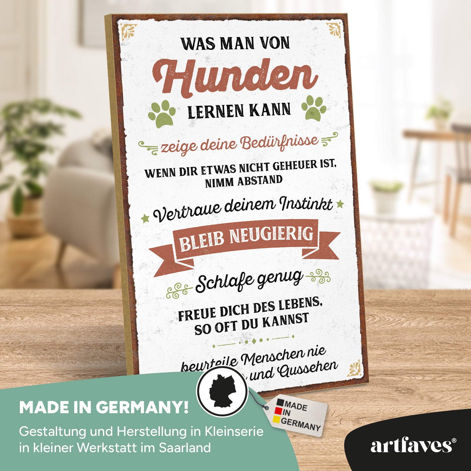 schild-mit-spruch-was-man-von-hunden-lernen-kann
