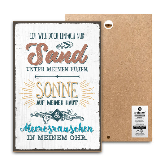 schild-mit-spruch-sand-sonne-meeresrauschen