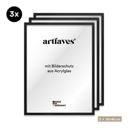 Bilderrahmen Set - 3-teilig - Schwarz