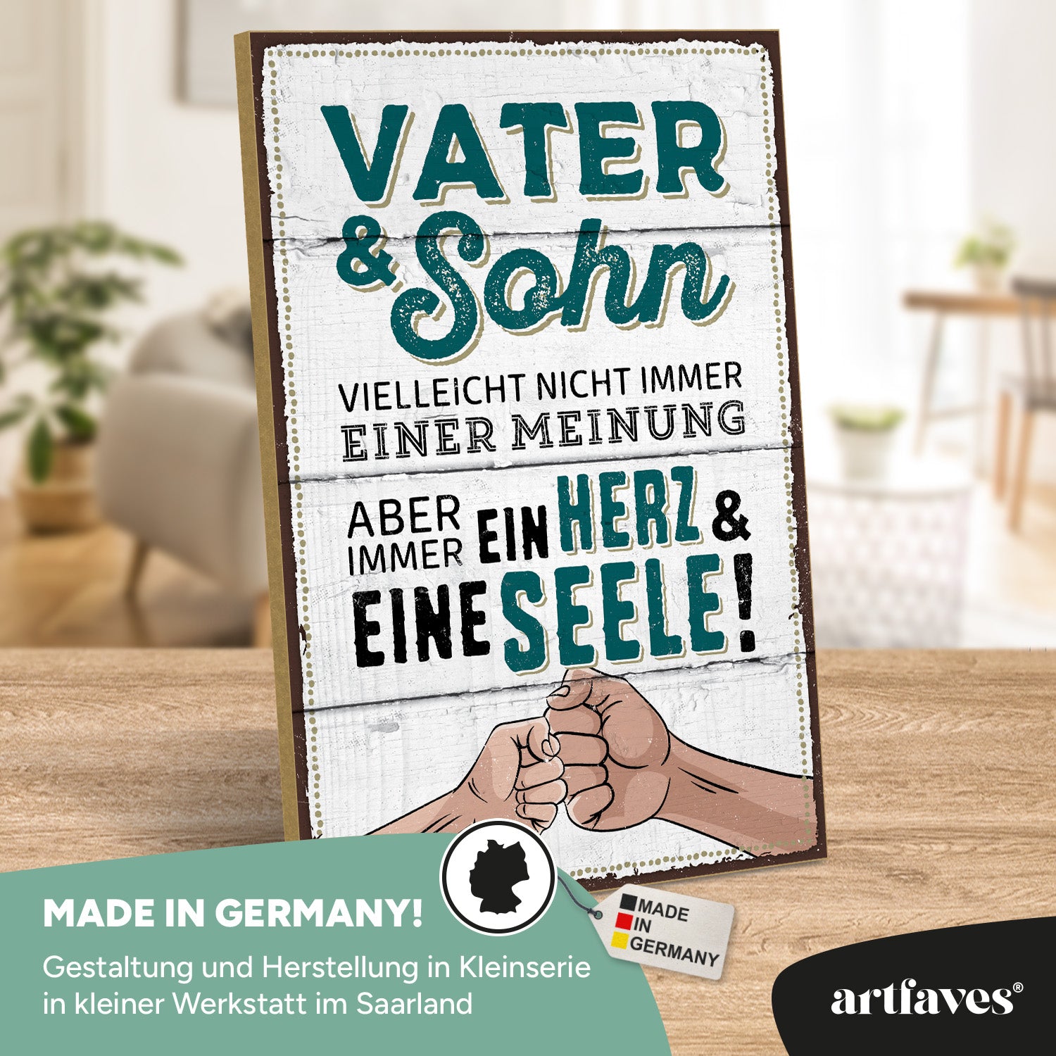 schild-mit-spruch-vater-&-sohn-ein-herz-und-eine-seele