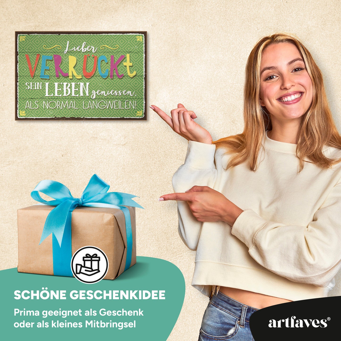 schild-mit-spruch-lieber-verrueckt-sein-leben-geniessen