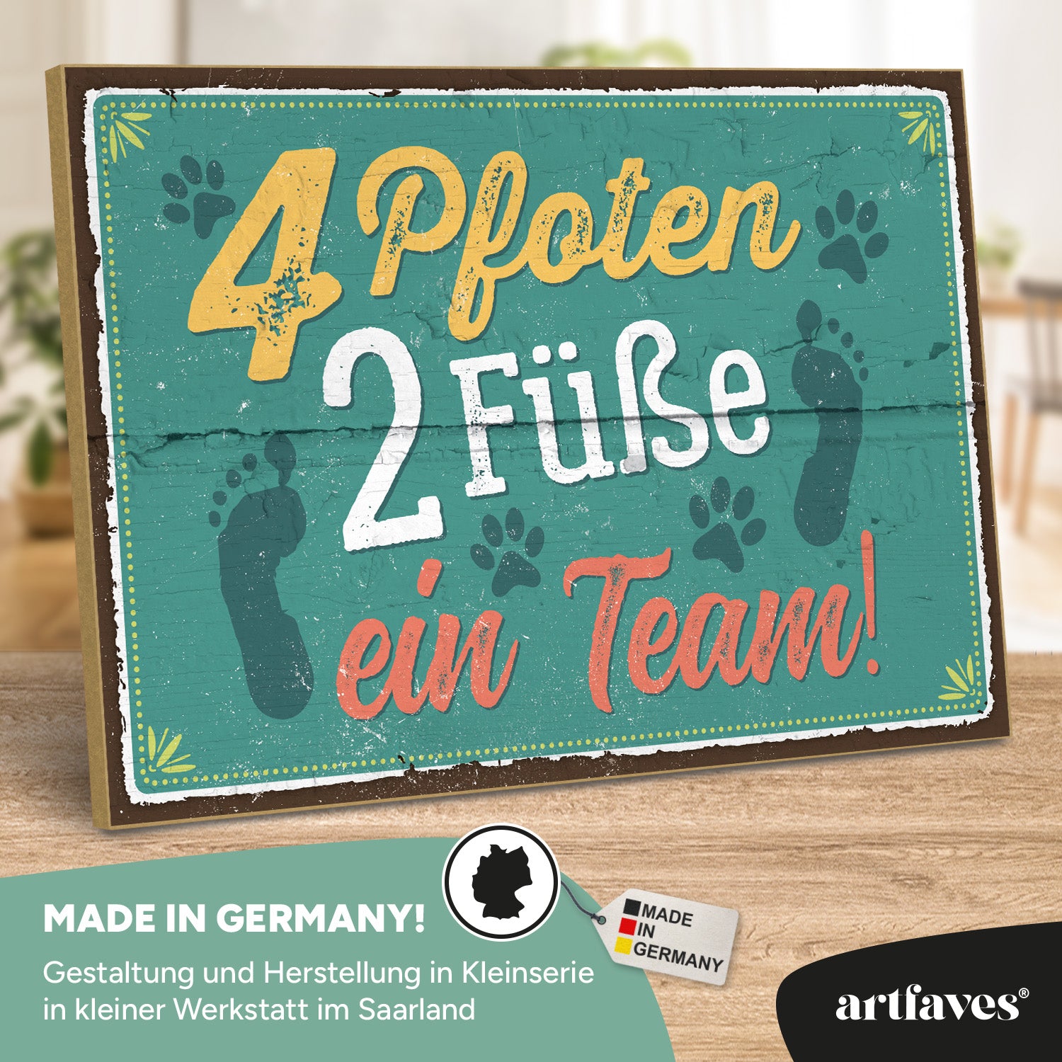 schild-mit-spruch-4-pfoten-2-fueße