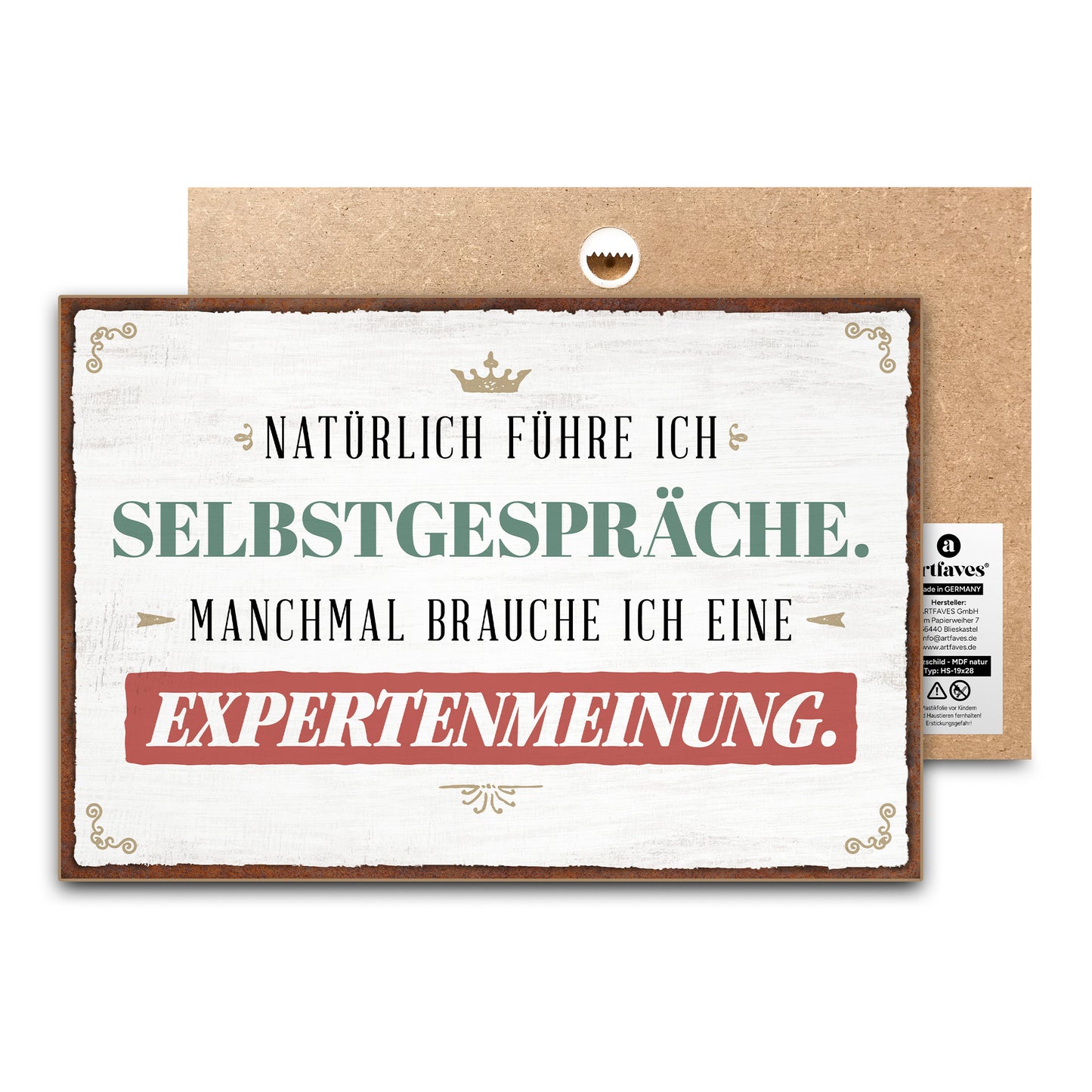 schild-mit-spruch-natuerlich-fuehre-ich-selbstgespraeche