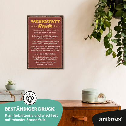 schild-mit-spruch-werkstattregeln