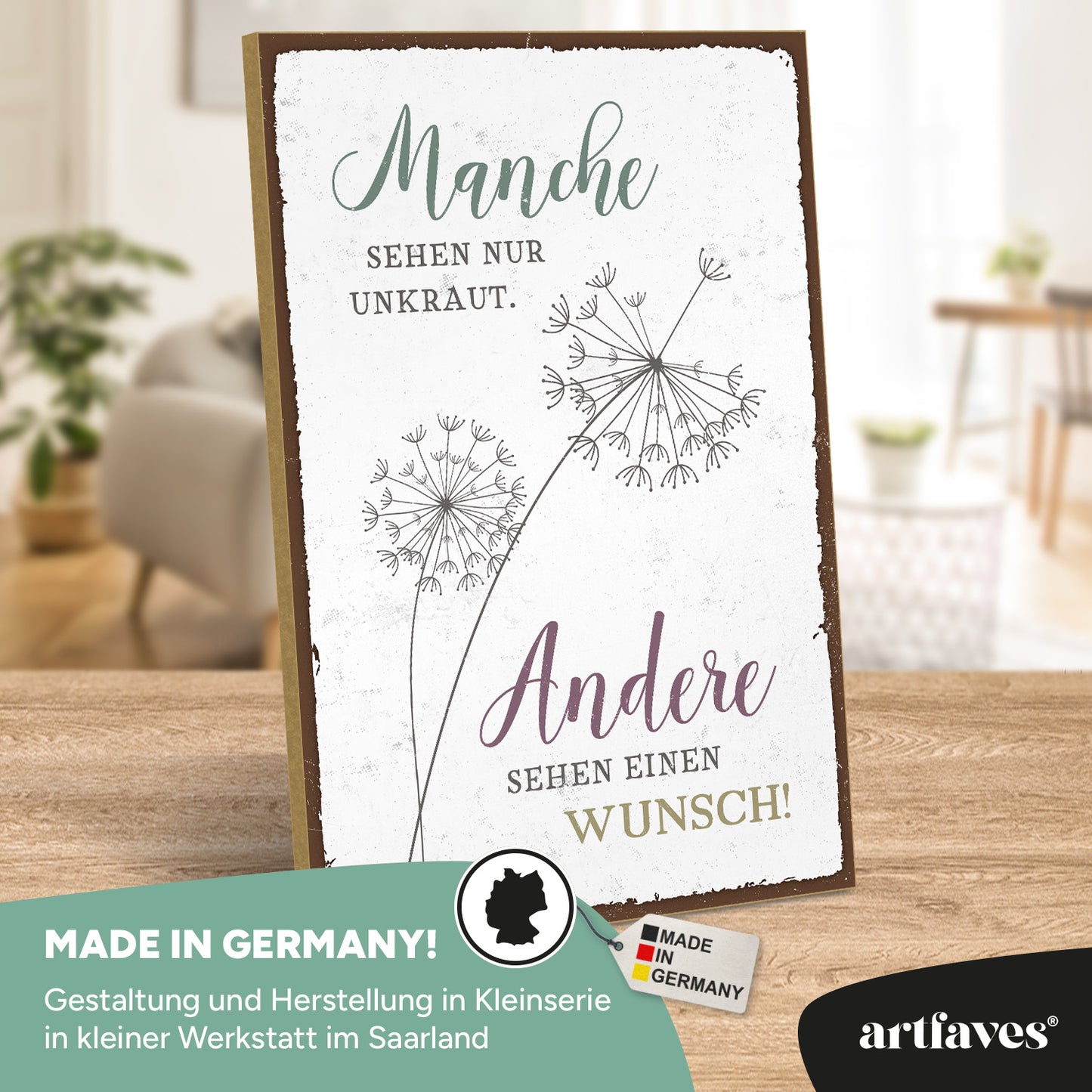 schild-mit-spruch-manche-sehen-nur-unkraut