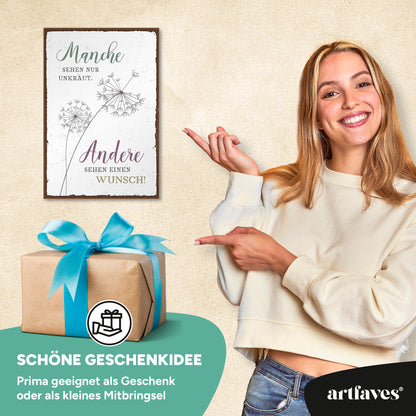 schild-mit-spruch-manche-sehen-nur-unkraut