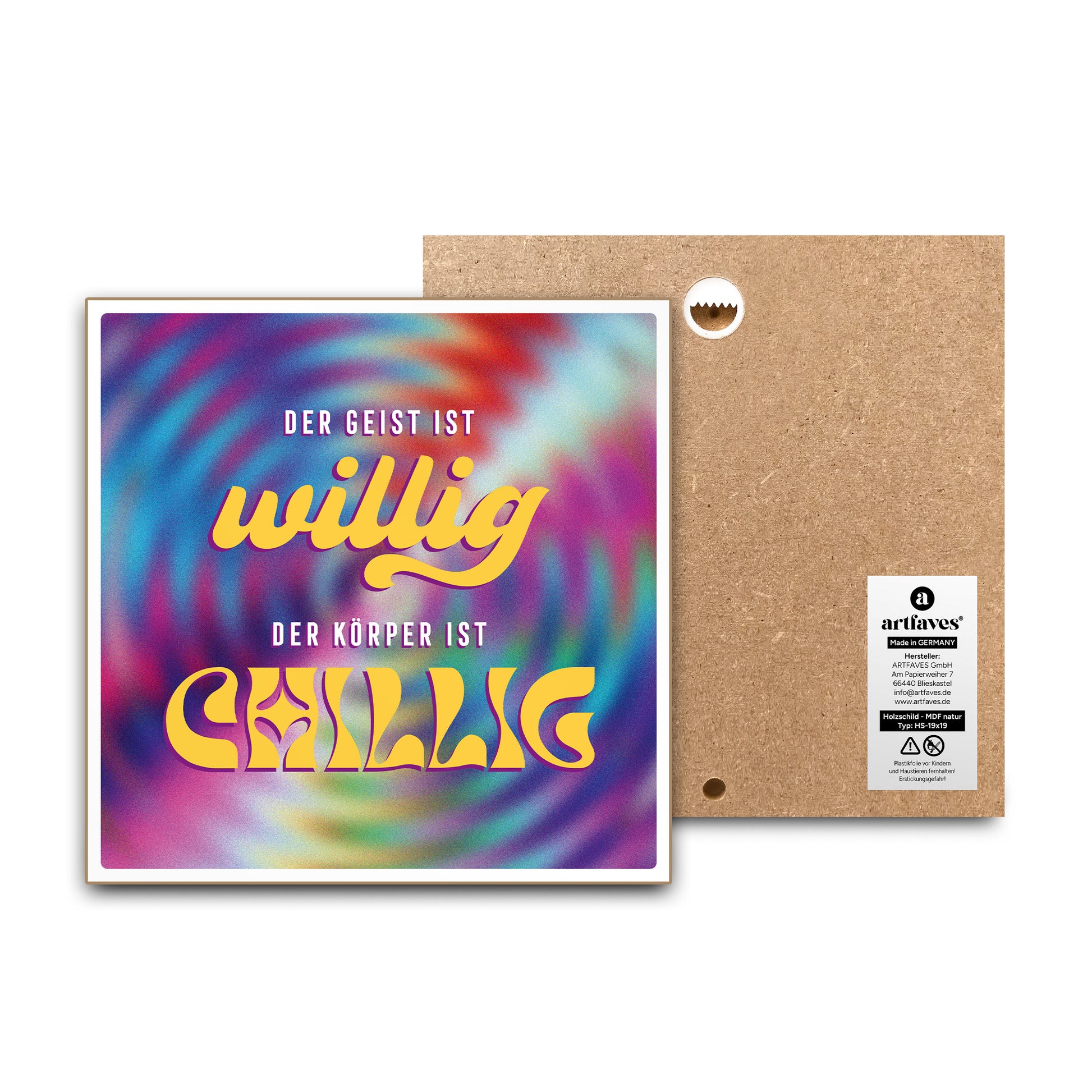 schild-mit-spruch-der-geist-ist-willig-der-koerper-ist-chillig