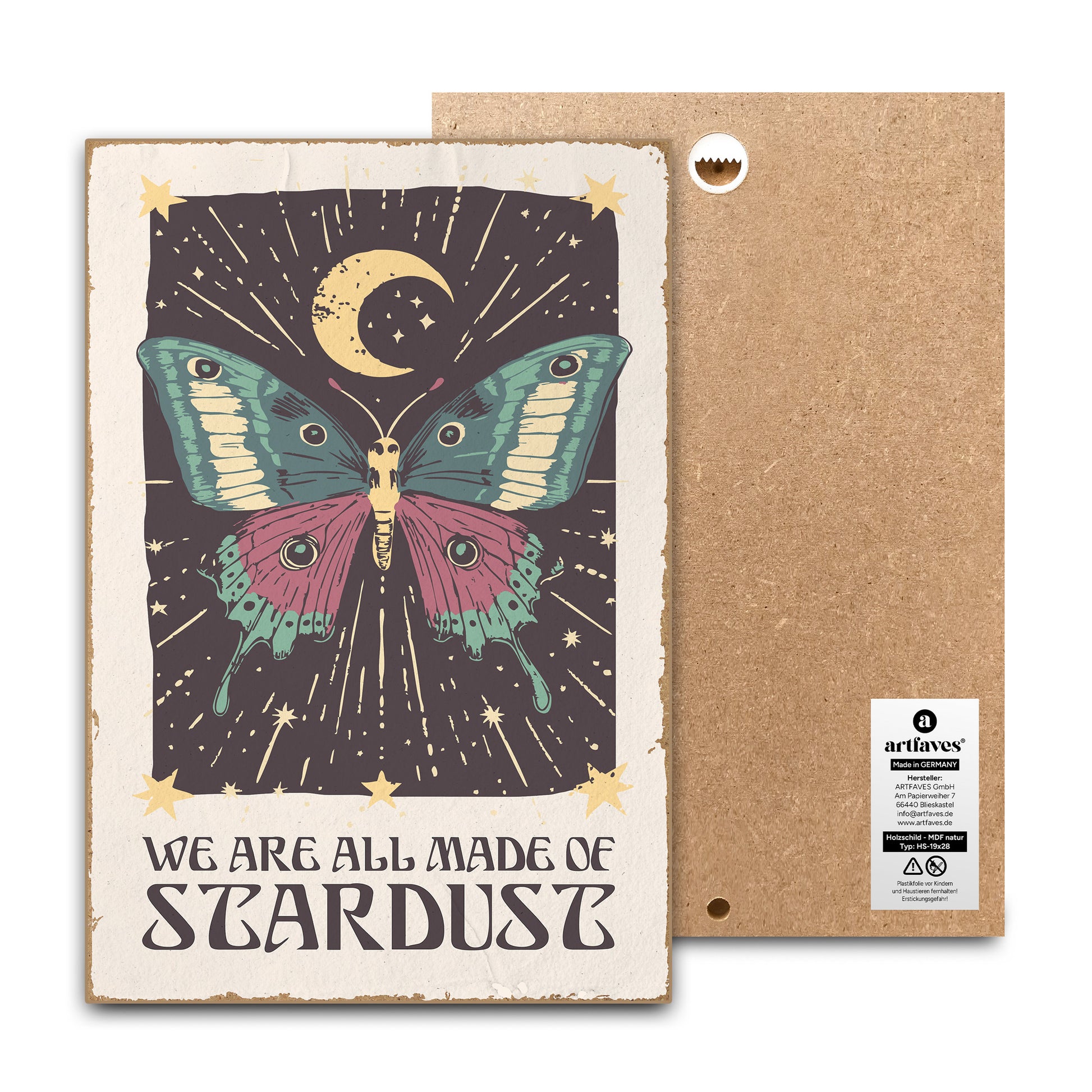 schild-mit-spruch-we-are-all-made-of-stardust