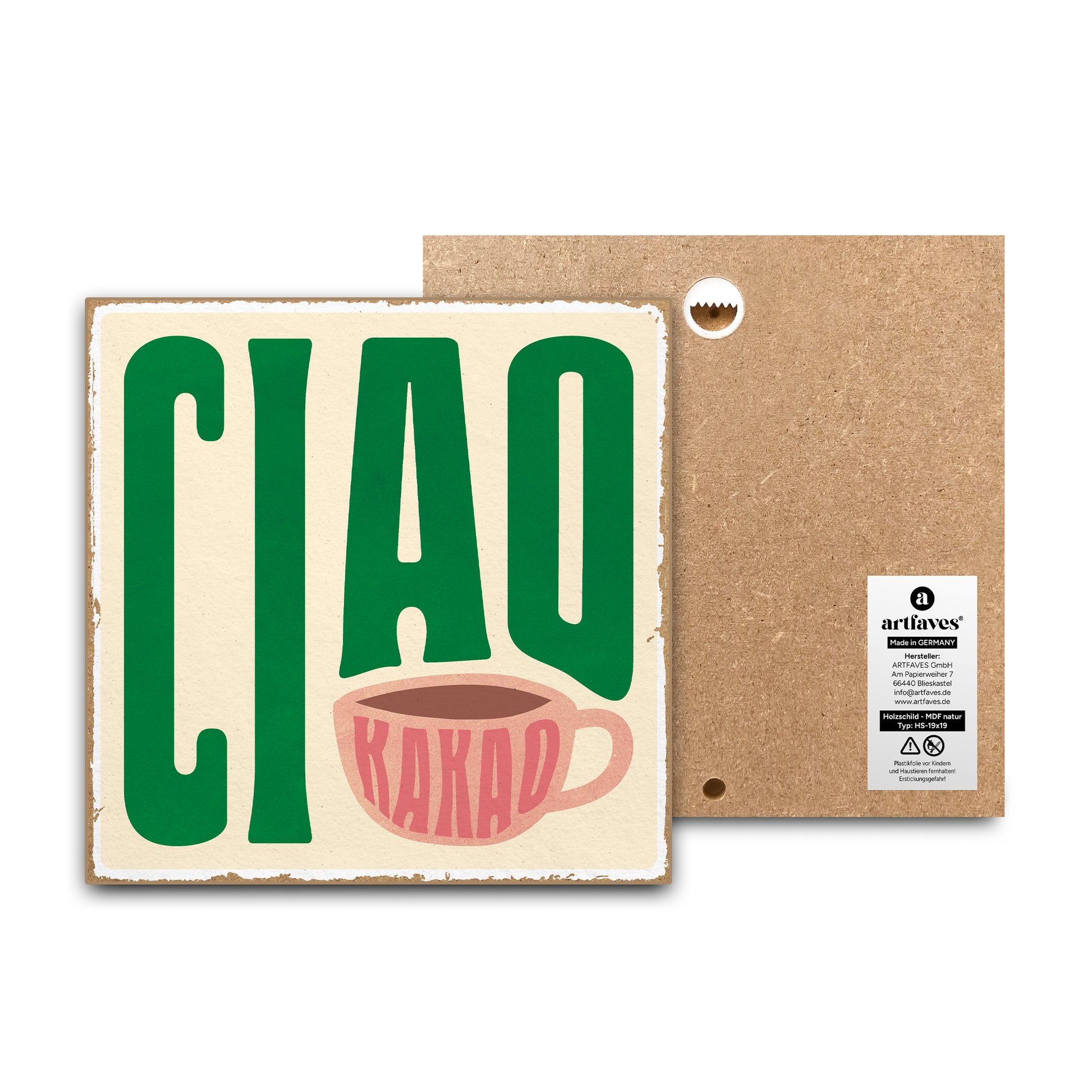 schild-mit-spruch-ciao-kakao
