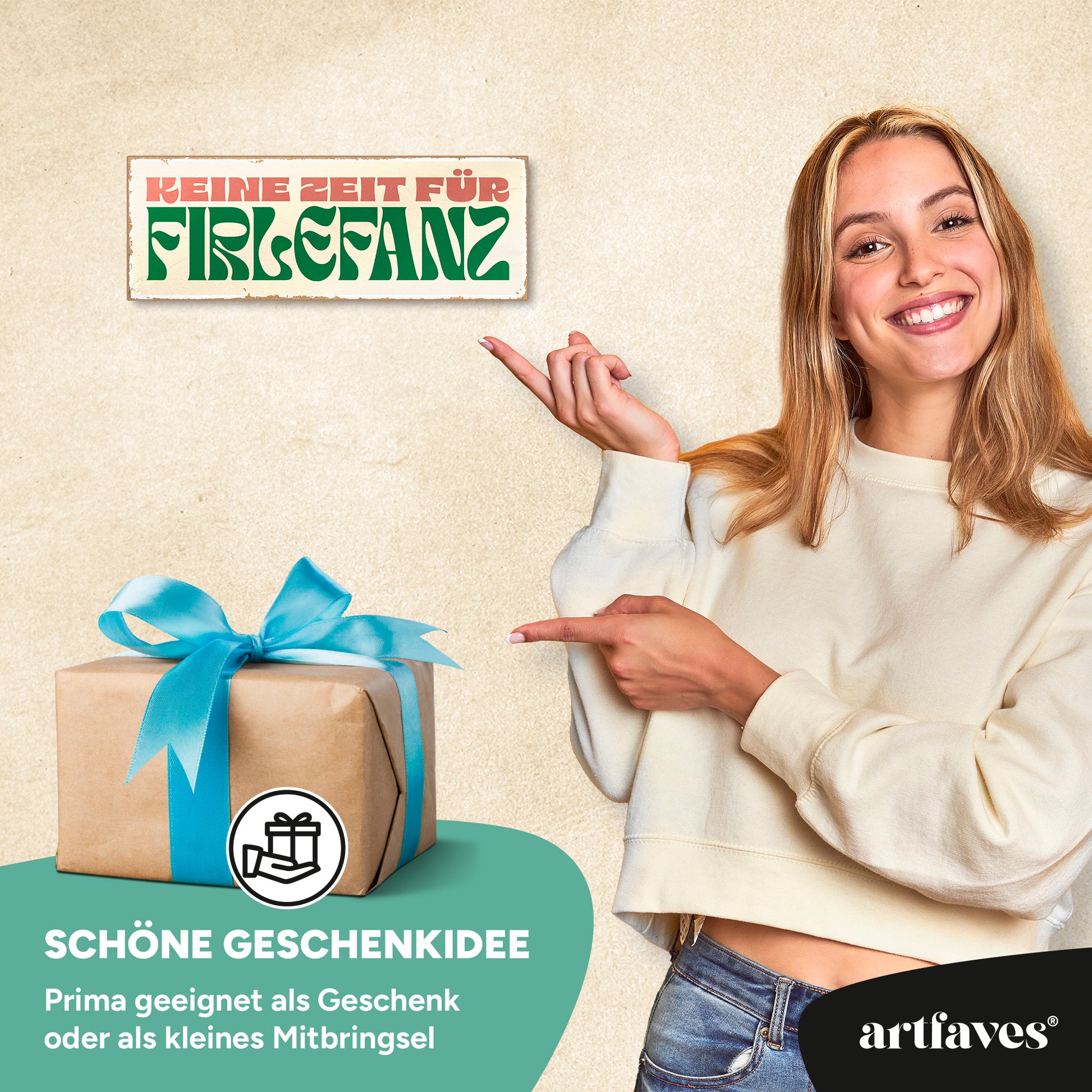 schild-mit-spruch-keine-zeit-fuer-firlefanz