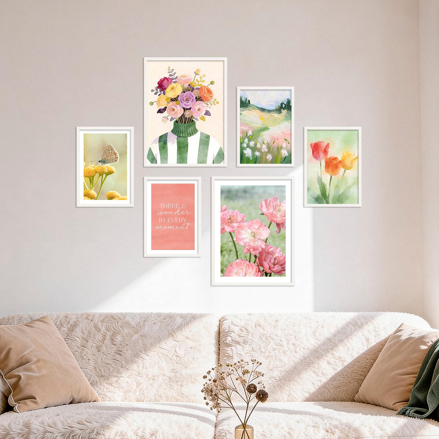 Poster Set Colorful Spring I mehrteilige Bilderwand I Wandbilder Fruehling