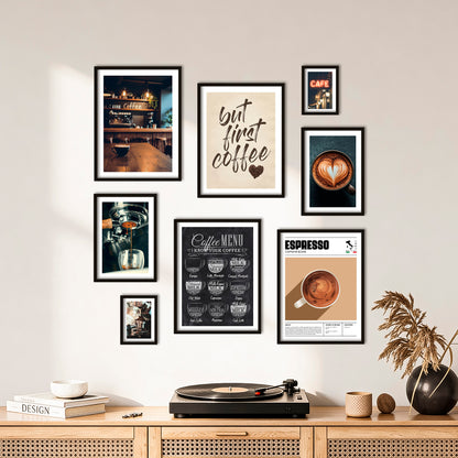 Poster Set Coffee Love I mehrteilige Bilderwand I Wandbilder Kaffee
