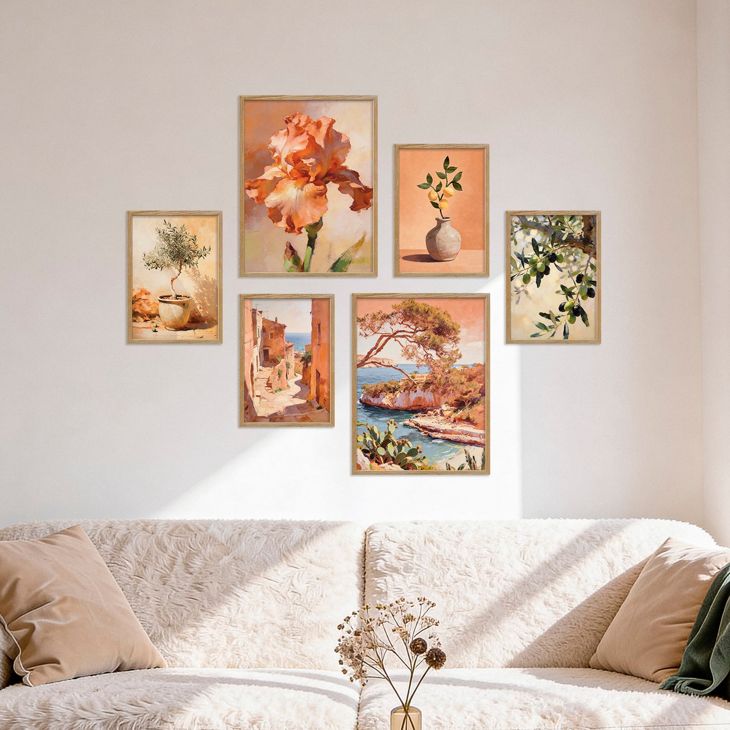 Poster Set Abstract Spain I mehrteilige Bilderwand I Wandbilder Spanien
