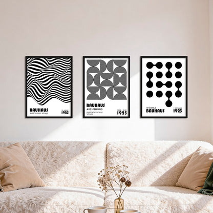 Poster Set Bauhaus Geometrie 1 I mehrteilige Bilderwand I Wandbilder Bauhaus