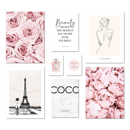ARTFAVES® Poster Set - COCO ROSE